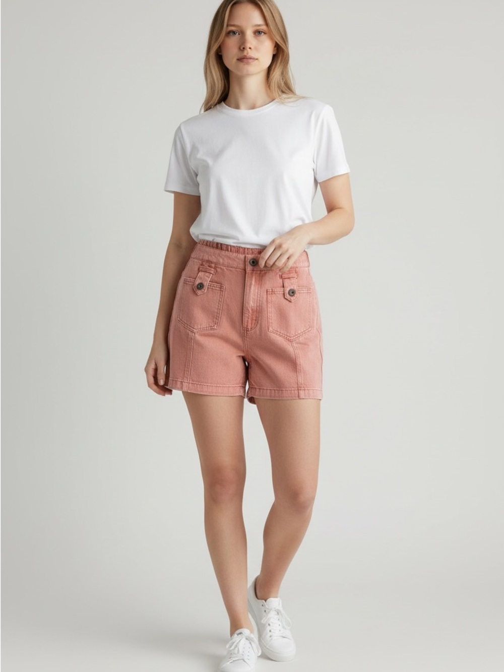 Women's High-Rise Shorts in Pink Size M NWT